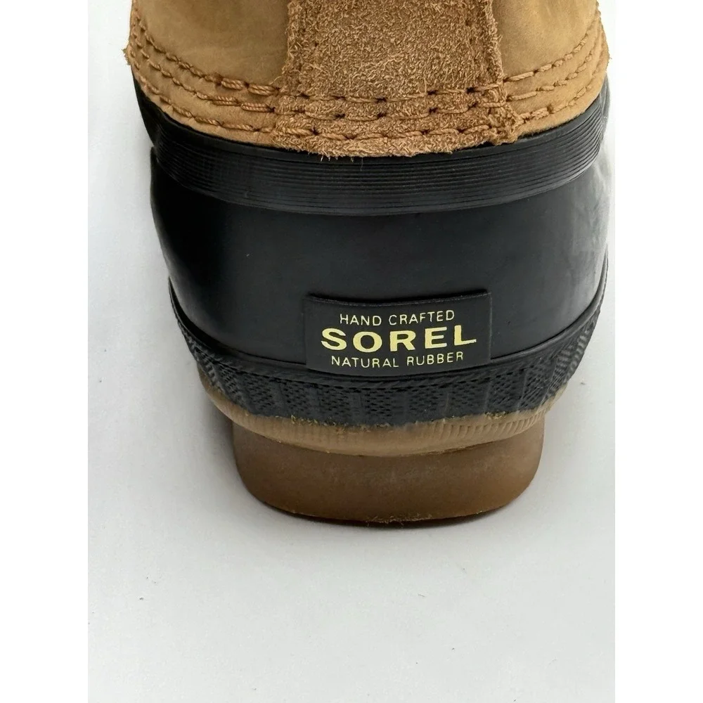 Sorel Cheyanne II Men Boot 6 Black Brown Leather Waterproof Snow Boot NY1891-286